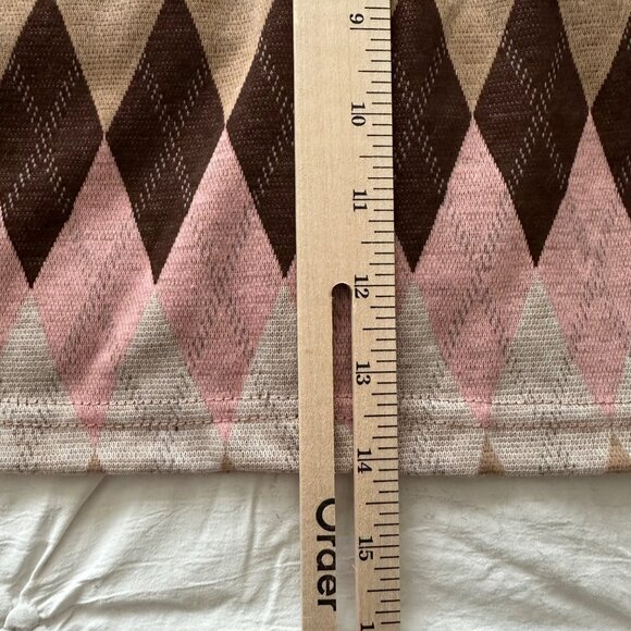 Jolie & Joy Women's Argyle Mini Skirt Academia Preppy Old Money Size Medium NWT - Picture 8 of 12